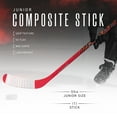 thumbnail image 2 of Franklin Sports Junior Ice Hockey Stick - Ripper Right Handed Ice Kids Hockey Stick - 55" Inch Junior Composite Hockey Stick for Youth Hockey - 50 Flex + Textured Grip Ice Hockey Stick - Righty, 2 of 12