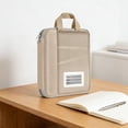thumbnail image 4 of BUTASY File Folders Semi-transparent Mesh Portable File Folder Document Organizer with Handle Zippered Subject Bag for School Office Home Paper Storage and Organization, 4 of 7