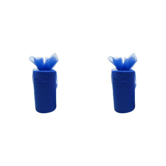 Youkk Polyester Easy To Ad Clean Wedding Tape Wedding Party Decorations Durable And Reliable Roll Tulle royal blue 2Set