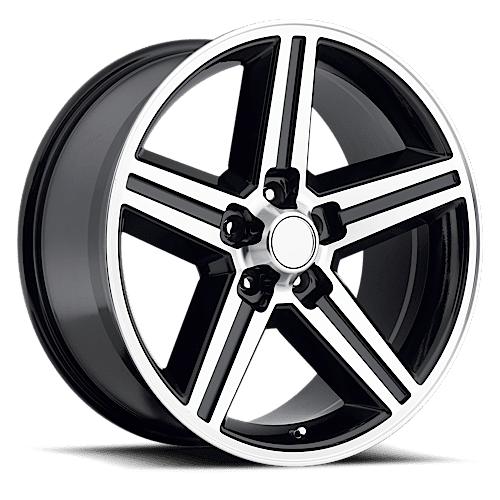 REV Wheels 652MB-0950 IROC 652 Series- 20x9 - 4.5 bs - 5x5 -Black/Polished