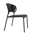 thumbnail image 3 of HOMETRENDS Elora Steel Outdoor Stacking Chair, Black, 3 of 9