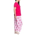 thumbnail image 3 of Muk Luks Women's and Women's Plus Cloud Knit Pajama Set with round neck tee and capri pants- 2 pc., 3 of 3