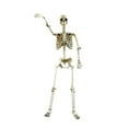 thumbnail image 2 of Estatua de esqueleto de Halloween con cuerpo completo y articulaciones móviles. Escultura de cráneo. Adorno PP 40 centímetros, 2 of 9