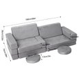 thumbnail image 5 of Kids Couch,Child Sectional Sofa,Multifunctional Couch for Playing, Creativing, Sleeping,Imaginative Kidsfor BedroomPlayroom, 5 of 7