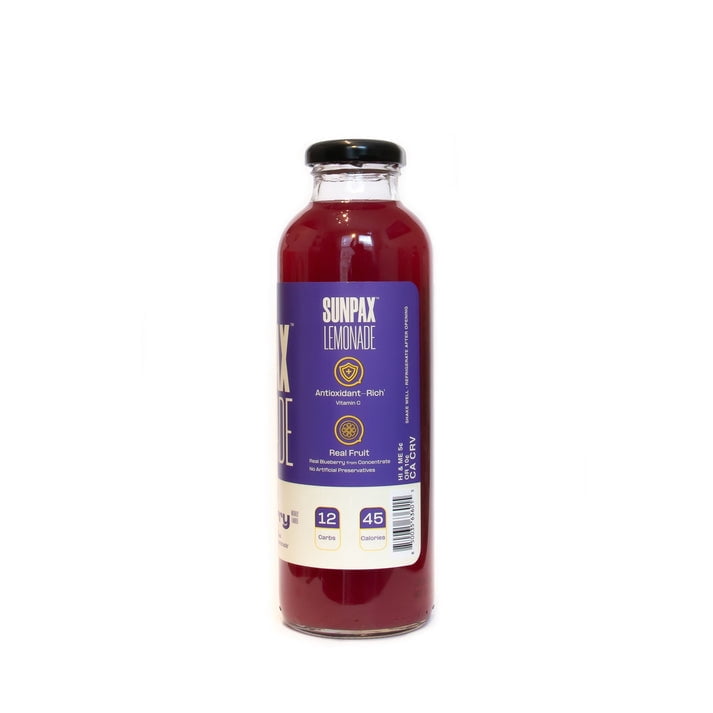 Sunpax Non GMO, All Natural Juice, Blueberry Lemonade, 16 fl oz