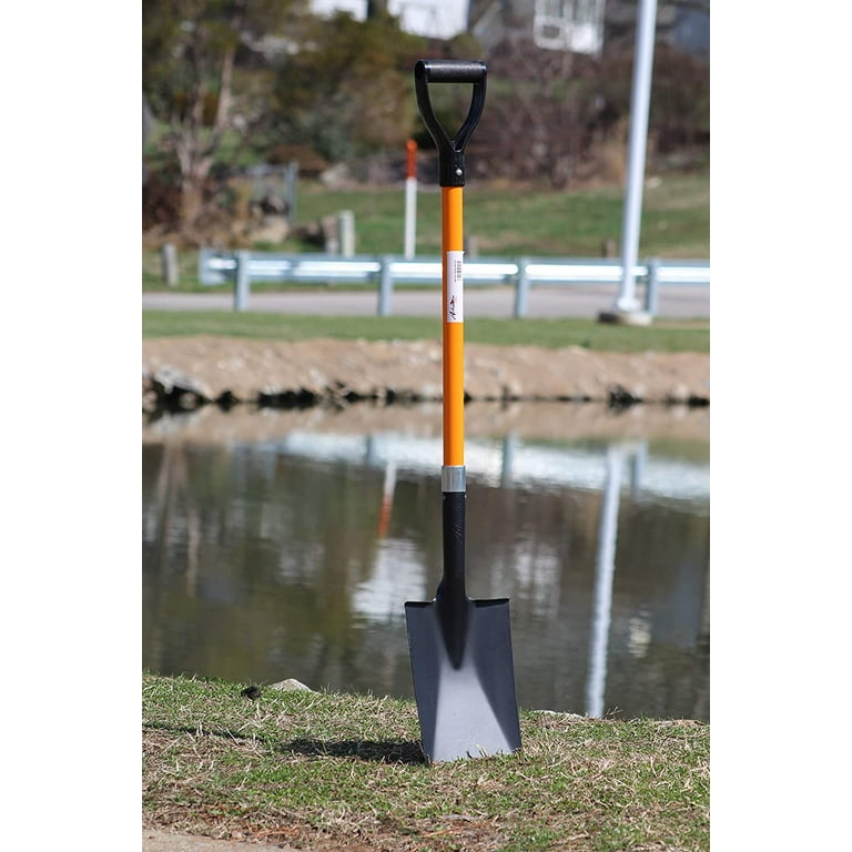 Ashmanonline Heavy Duty Spade Shovel 41 inches Long Orange Metal