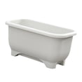 thumbnail image 2 of Colaxi Strip Flower Pot Plant Pot Decorative Plant Container Rectangular Vegetable Basin Planter Box for Outdoor Indoor White, 2 of 8