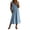 Light Blue Dress, variant on Miluxas Women's Lace Trim Sleeveless Midi Dress V Neck Front Tie A Line Casual Loose Dress with Pockets Lightweight Summer Beach Vacation Outfits White