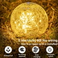 thumbnail image 2 of tredstone Outdoor solar courtyard light, cracked ball buried light, 2 of 8