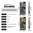 thumbnail image 6 of 5-Pack Oil-Based Copper Paint Markers - Permanent Reflective Pens for Car Tire and Wheel Repair, Multi-Surface Touch-Up for Metal, Plastic and Glass, DIY Art and Model Detailing Kit, 6 of 9