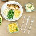 Great Value Premium Disposable Plastic Cutlery, Clear, Assorted, 192