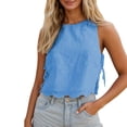 thumbnail image 2 of Lace Tank Tops for Women Lightweight Cute Floral Lace Crewneck Sleeveless Shirt Y2k Going out Tops Summer Outfits, 2 of 5