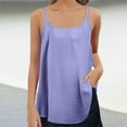 thumbnail image 2 of Holzkary Womens Tank Tops Eyelet Embroidery Sleeveless Camisole Summer Clothes Scoop Neck Flowy Shirts Summer Tank Tops Embroidery Sleeveless Loose Fit Neck Blouse Cute for Womens Trendy Purple S, 2 of 5