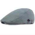 thumbnail image 5 of SikaFu Beret Cap Men Women Cotton Denim Berets for Men Women Artist Painter Beret Hat Adjustable Ivy Newsboy Gastby Flat Cap, 5 of 6