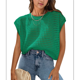 thumbnail image 2 of Top de Crochet con Cuello Redondo y Corta para Mujer, Verde, Talla XL, 2 of 8