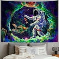 thumbnail image 2 of Leisuo Black Tapestry - UV Reactive Space Wall Tapestry UFO Spaceship Galaxy Tapestry Funny Cool Wall Hanging Painting, 2 of 6