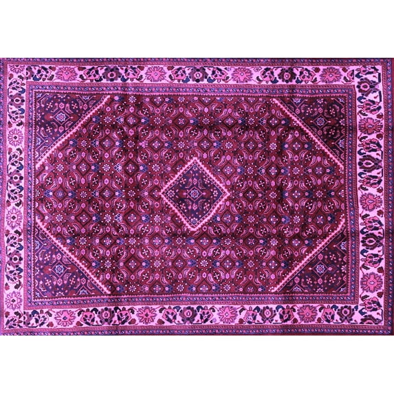 Ahgly Company Indoor Rectangle Persian Purple Traditional Area Rugs, 2' x 5'