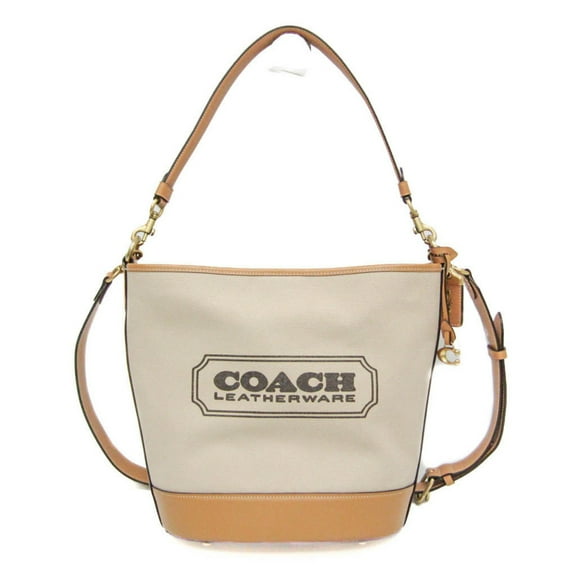 Pre-Owned Coach Dakota Bucket CH739 Women's Leather,Canvas Shoulder Bag,Tote Bag Beige (Good)