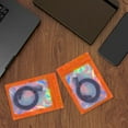 thumbnail image 2 of Paquete de 100 bolsas holográficas con degradado, bolsas resellables de Mylar con cierre de cremallera, bolsas de embalaje con ventana transparente, bolsas de plástico a prueba de olores para, 2 of 5