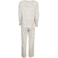 thumbnail image 2 of Emme Jordan Woman's Button Up Long Sleeve Pj Set - Candy Canes and Holly - Medium, 2 of 5