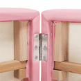 thumbnail image 2 of Topeakmart 2 Sections Adjustable Massage Table Folding Massage Bed with Headrest/Armrest/Hand Pallet Pink, 2 of 15