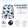 thumbnail image 3 of Fotbe Cute Cartoon Dinosaurs Men’s Swim Trunks Quick Dry Swim Shorts Board Shorts with Mesh Lining-X-Large, 3 of 6