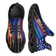 thumbnail image 1 of Zapatillas de deporte de malla con diseño de bandera tie dye, zapatos vulcanizados con plataforma para exteriores, zapatos casuales de diseño creativo para caminar, zapatillas, 1 of 6