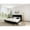 Black, variant on Tslinn Low Profile Upholstered Platform Bed,Full Beds With Black(Linen)