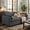Gray, variant on 110" L Shaped 3 Seater Cloud Couch for Living Room, Noelse Modular Sectional Sofa Bed with Deep Seat, Double Layer Cushions and Movable Ottoman, Beige
