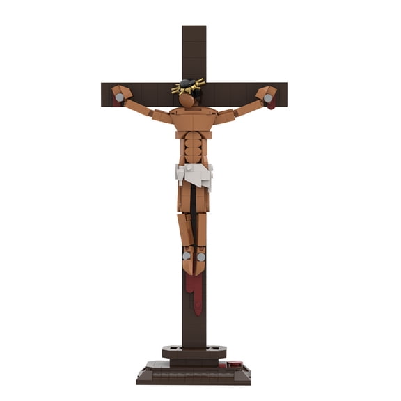 chanbrick Cross Jesus Building Set Compatible with Lego Christian Religious Home Decor Gift for Adults 336 Pcs