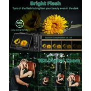 MARVUE Digital Camera 5K 75MP WiFi Vlogging Camera for Photography, 18x Zoom, Autofocus, Flip Screen with 32GB Card