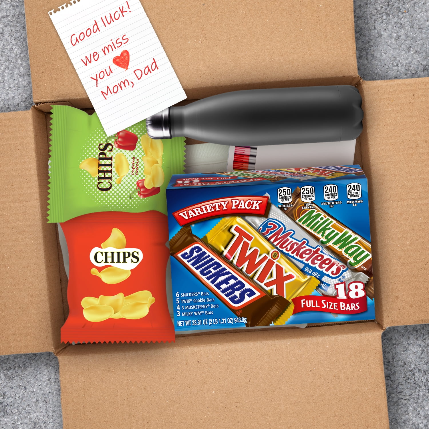 Snickers, Twix, Milky Way & More Assorted Milk Chocolate Candy Bars - 18 Bars