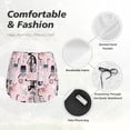thumbnail image 6 of Lsque Cat Printed Women's Running Shorts with Liner Pockets,Elastic Quick Dry Workout Athletic Gym Yoga Shorts,Womens High Waist Shorts-Large, 6 of 9