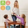 thumbnail image 6 of ECR4Kids 24in x 24in Hardwood Table and Two 12in Chairs, Dark Walnut, 3-Piece, 6 of 9