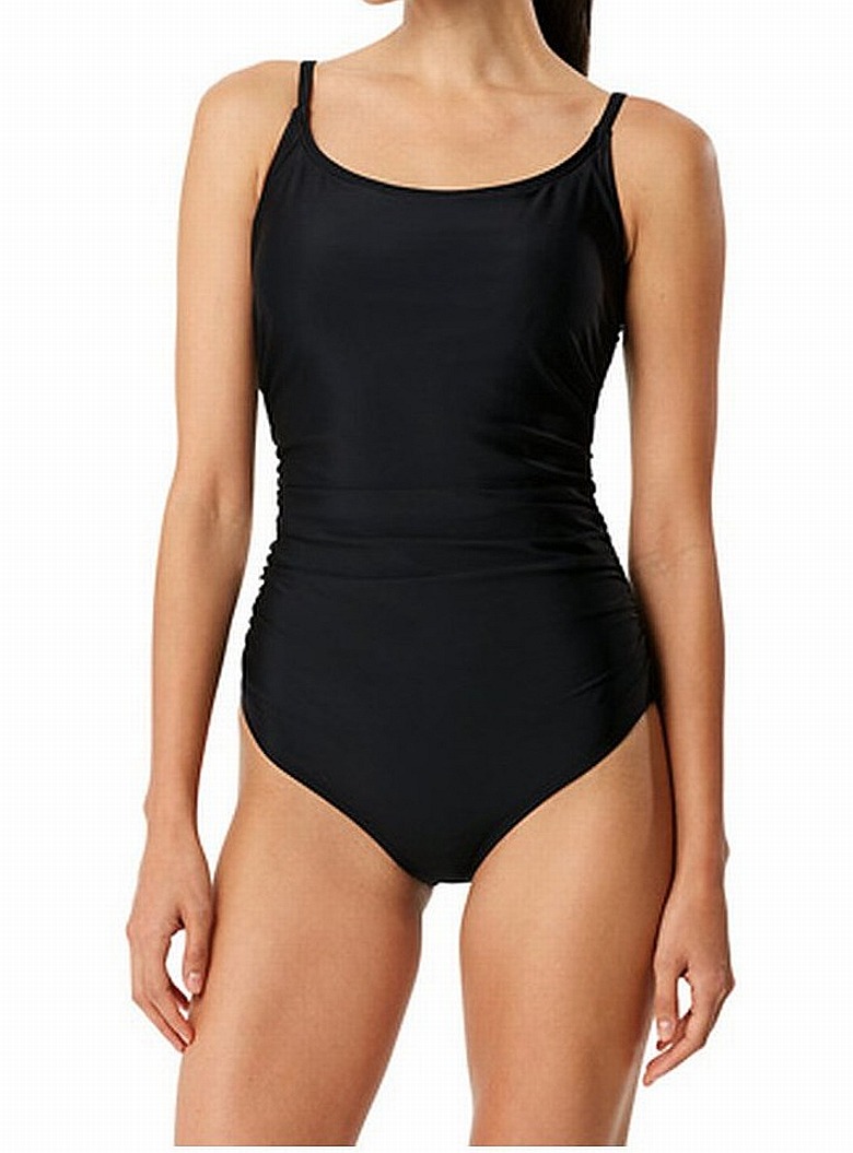 Womens OnePiece Removable Cups Ruched Swimwear 14