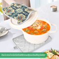 thumbnail image 4 of BZSMCE Pot Holder Oven Mitts Cooking baking Pattern Painting Creative Pattern Size:7x9.8in, 4 of 7