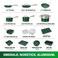 thumbnail image 4 of Granitestone Diamond 20 Piece Nonstick Emerald Aluminum Pots and Pans Cookware & Bakeware Kitchen Set, 4 of 11