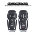 thumbnail image 4 of Leather Car Key Case Cover Bag For Ford For Mustang For Fusion For MKX 5 Buttons, 4 of 11
