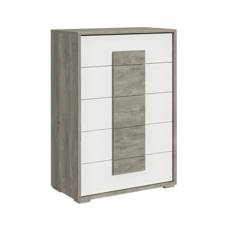 Picket House Furnishings Vega 5 Drawer Chest in Dual Tone