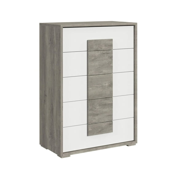 Picket House Furnishings Vega 5 Drawer Chest in Dual Tone