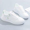 thumbnail image 3 of Zapatos blancos para mujer, zapatillas deportivas casuales de suela gruesa de primavera, de moda, combinables, para estudiantes de nicho, 3 of 5