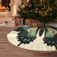 thumbnail image 6 of Kdxio Blue Black Butterfly Art Print Christmas Tree Skirt Christmas Xmas Tree Skirts Mat for New Year Holiday Christmas Party Decorations-30", 6 of 7