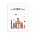 thumbnail image 1 of Amsterdam Flat Landmark Desktop Photo Frame Picture Display Decoration Art Painting, 1 of 3