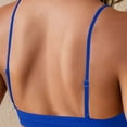 thumbnail image 4 of Zpanxa Bras for Women No Underwire Wireless Seamless Deep V-Neck Tank Bra, Spaghetti Strap Pullover Everyday Lingerie, Solid Color, 4 of 5