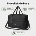 thumbnail image 5 of TRANSLINK Foldable Travel Duffel Bag 32L Waterproof Weekender Overnight Gym Bag for Women Men Tote Handbag for Work Travel Nurse, 5 of 13