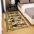 thumbnail image 2 of Living Room Area Rugs, Ancient Egyptian Art Text Rugs For Bedroom, Ancient Egyptian Papyrus Short Pile Carpet, Machine Washable Anti-Slip Rug, Printing Home Decor Carpet, 2 of 6