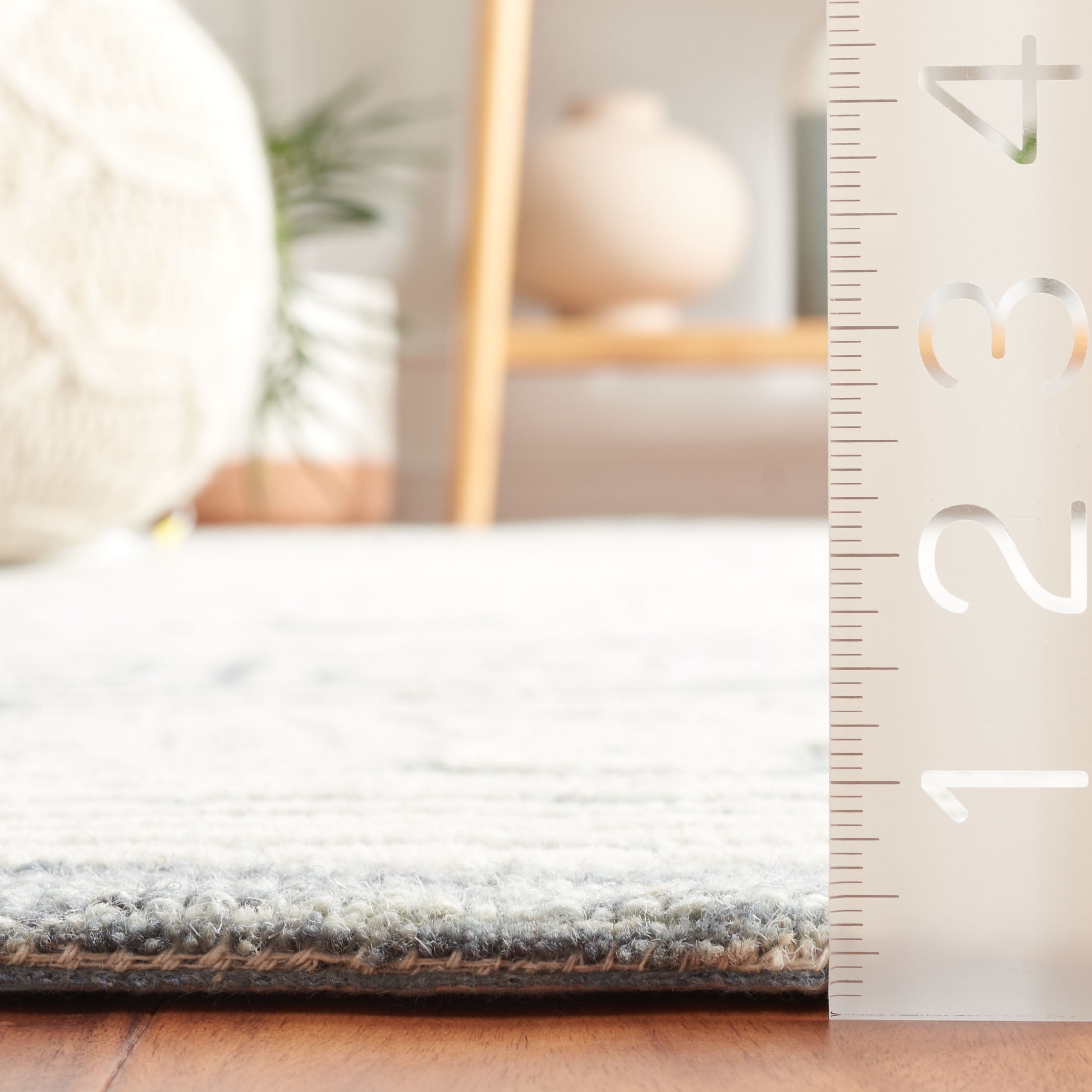 SAFAVIEH Ebony Aindreas Traditional Area Rug, Ivory/Dark Grey, 3' x 5'