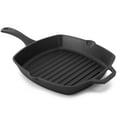thumbnail image 3 of MegaChef 10.4 in. Square Oven Safe Cast Iron Griddle Pan, 3 of 8