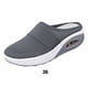 thumbnail image 3 of Qarigey Zapatillas de cuña para mujer, zapatos informales de malla con cojín de aire, zapatos transpirables Retro, sandalias antideslizantes Calzado Gris 36 yardas, 3 of 6