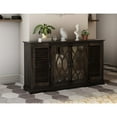 thumbnail image 6 of Taran Designs Lennox 4-door Carved Solid Wood Sideboard, 6 of 10